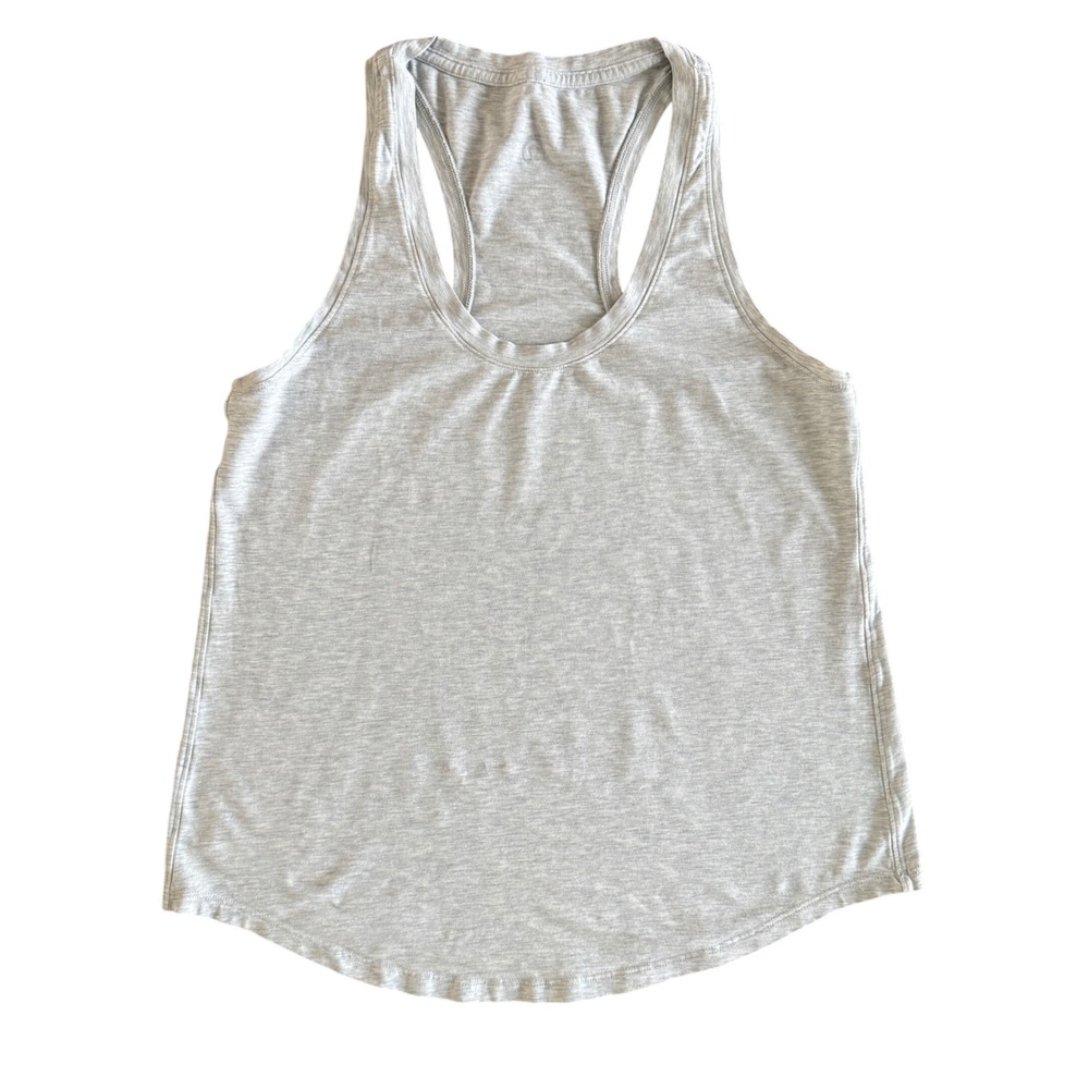 Lululemon Love Tank Top Heathered Light Grey - Size 6 - Picture 2 of 6